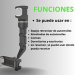 Soporte de teléfono para espejo retrovisor de 360°